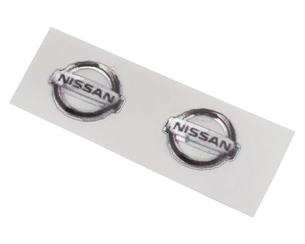 SDW-BADGES-NISSAN Sideways RC Nissan Badges (2) (Miniature Scale Accessory)