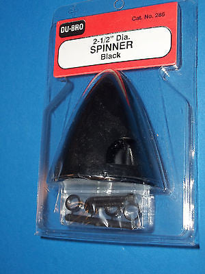 DUBRO 2-1/2" SPINNER BLACK #285