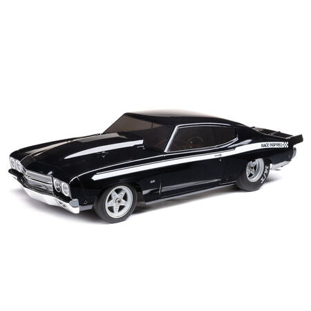LOS01023T2 1/16 1970 Chevelle 2WD Mini No Prep Drag Car RTR, Black