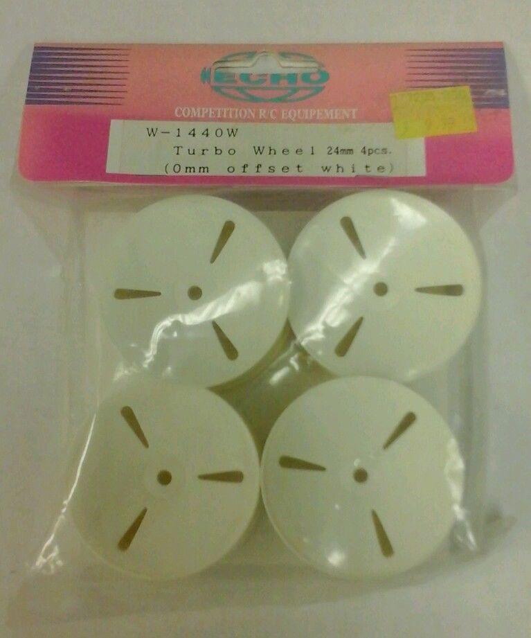 Echo Turbo Wheel 24mm 0mm Offset (White)