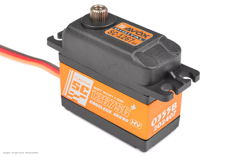 Savox SC-1267SG+ Digital HV Coreless Servo – Steel Gears