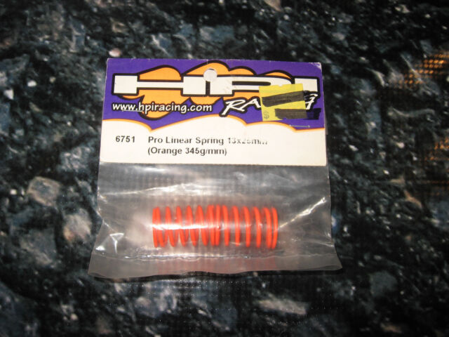 HPI RACING # 6751 Pro Linear Spring 13x25mm (Orange 345g/mm). For Nitro 3 EVO Sprint 2