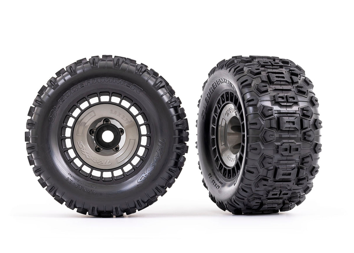 Traxxas 3.8" Modular Wheels & Sledgehammer Tires (2)
