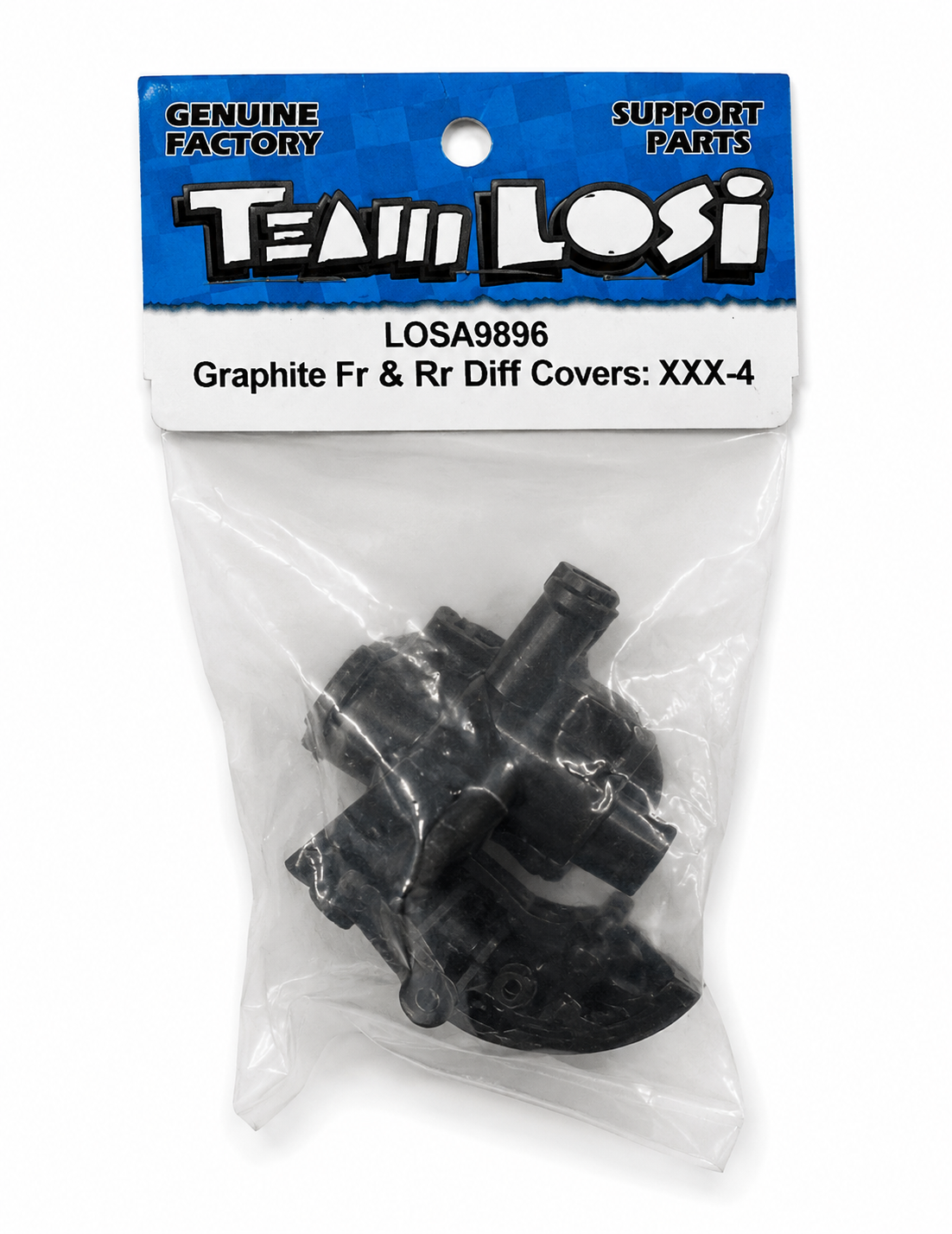 #LOSA9896 Graphite Fr & Rr Diff Covers: XXX-4