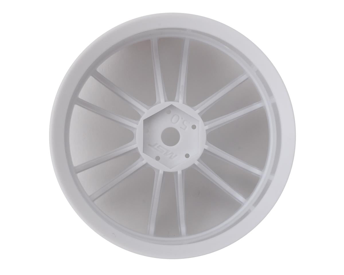 MST TSP Wheel Set White 4 5mm Offset w/12mm Hex - MXS-832063W
