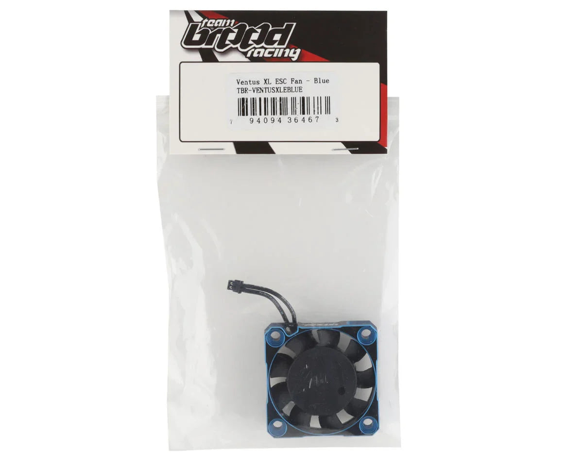 Team Brood Ventus XL Aluminum 40mm ESC Fan w/Micro Plug (Blue) -