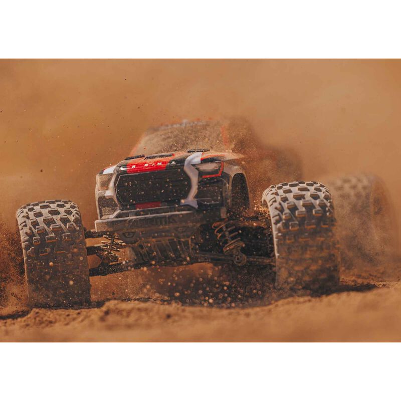 1/18 GRANITE GROM 4X4 RTR Brushed Monster Truck (Battery & Charger Included), Red