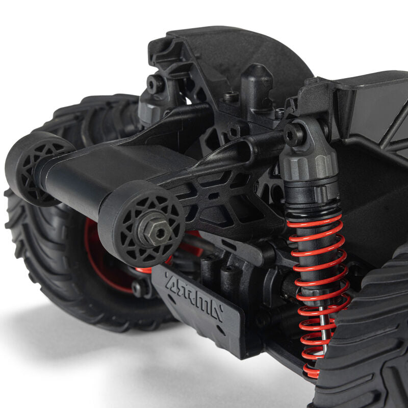 1/16 GORGON GROM 4X4 RTR Brushed Monster Truck (Battery & Charger Included), Red
