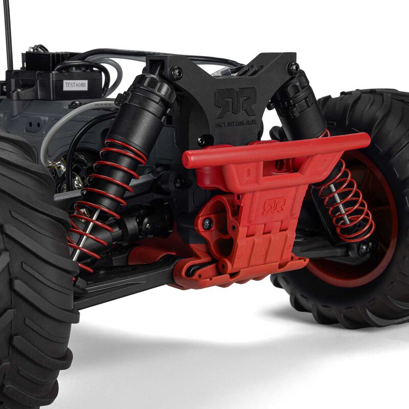 1/10 GORGON 2WD RTR Brushed Monster Truck (Battery & Charger Included), Red