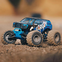 Arrma GORGON 4X2 MEGA 550 Brushed 1/10 Monster Truck RTR (Blue) w/SLT2 2.4GHz Radio - ARA3230T1