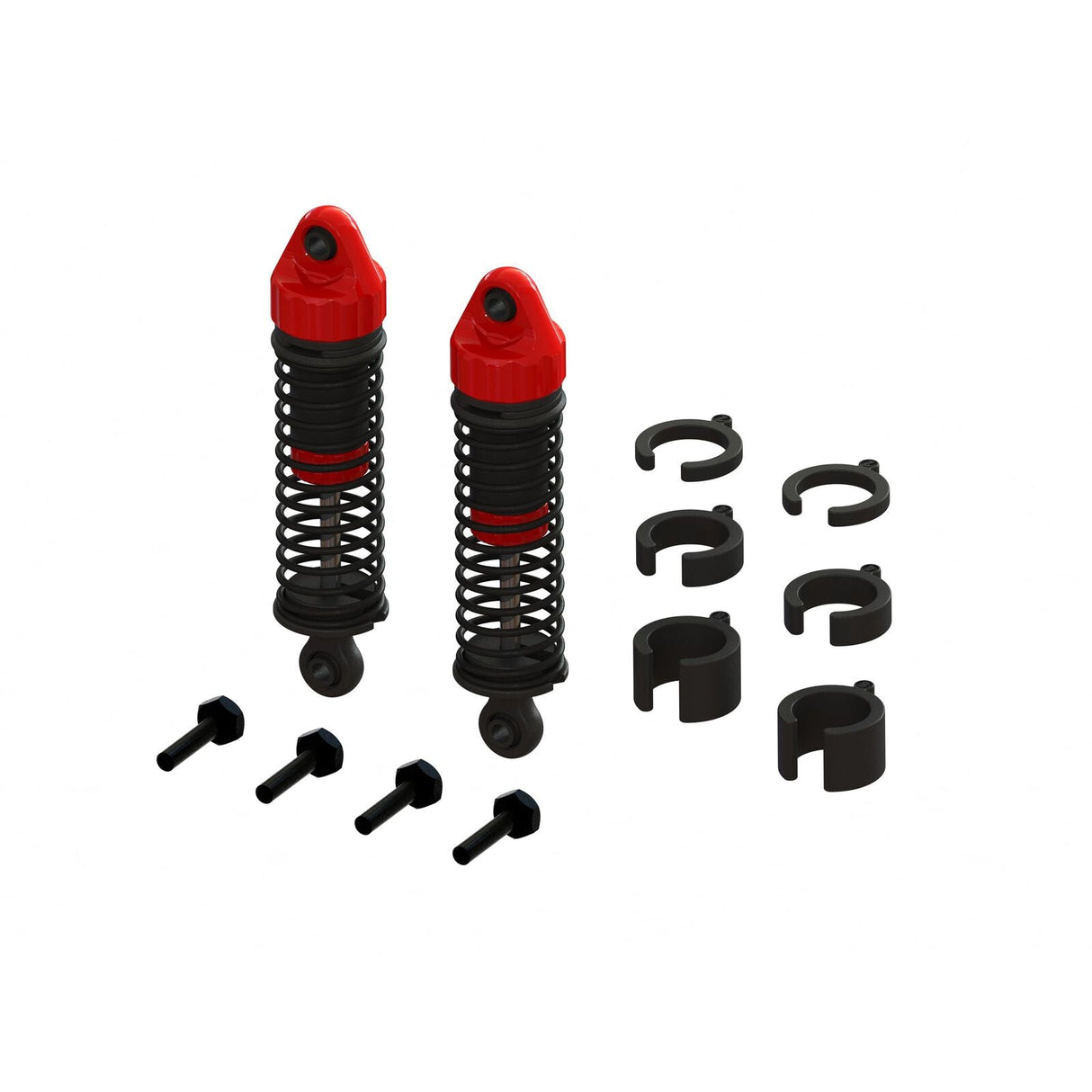 Shock Set, 58mm Length, 300cSt Oil (2): GROM - ARA330806