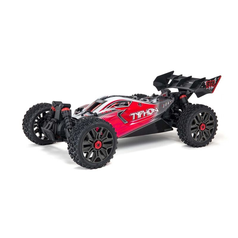 1/8 TYPHON 4WD V3 3S BLX Brushless Buggy RTR, Red - ARA4306V3