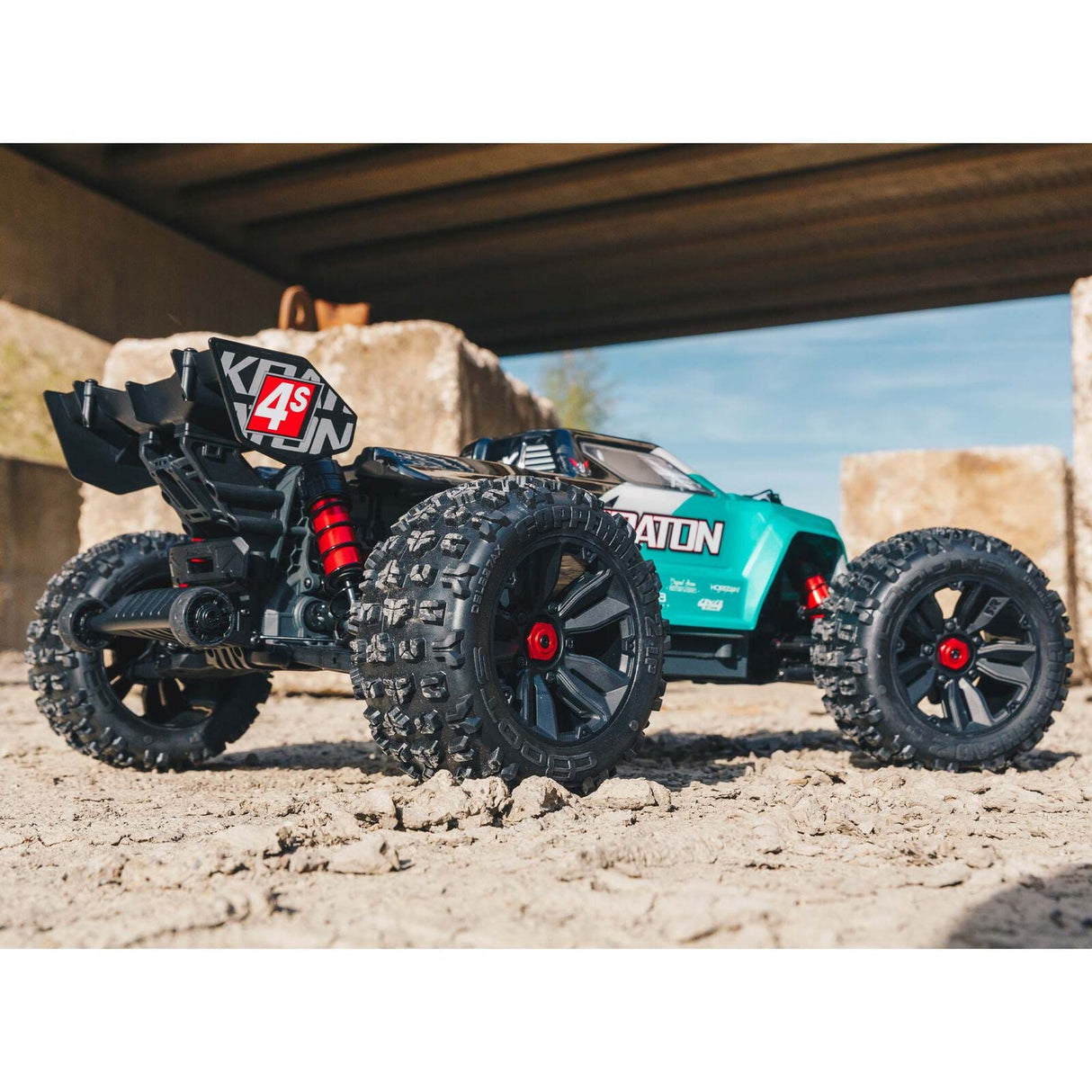 1/10 KRATON 4X4 4S V2 BLX Speed Monster Truck RTR Teal - ARA4408V2T1