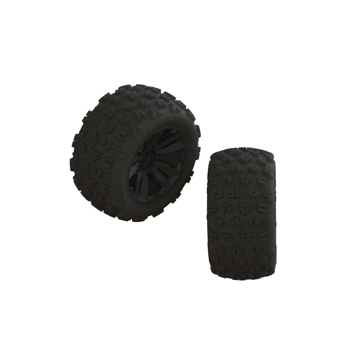 Picket ST 2.8 Mounted Tires, Chrome 14mm Hex (2) - DTXC5203