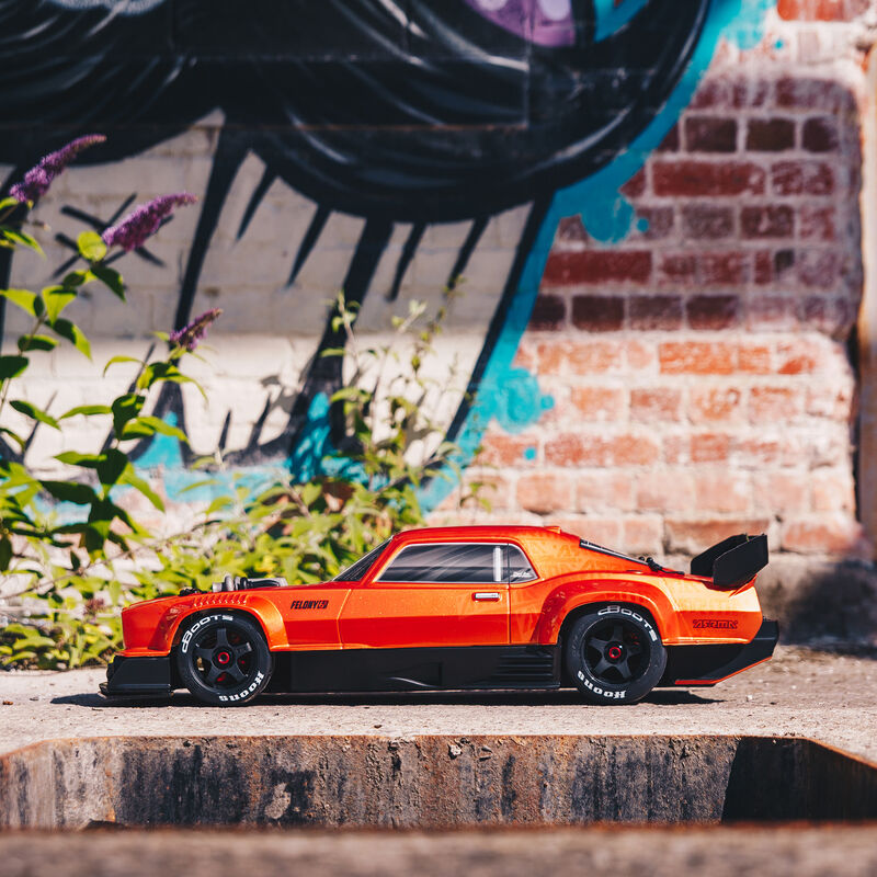 1/7 FELONY 6S BLX Street Bash All-Road Muscle Car RTR, Orange