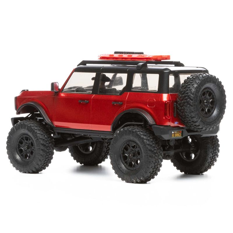 1/24 SCX24 2021 Ford Bronco 4WD Truck Brushed RTR, Red - AXI00006T1