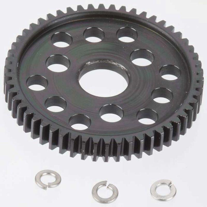 32P Hard Black Steel Spur, 54T: Slash, Stampede 4x4