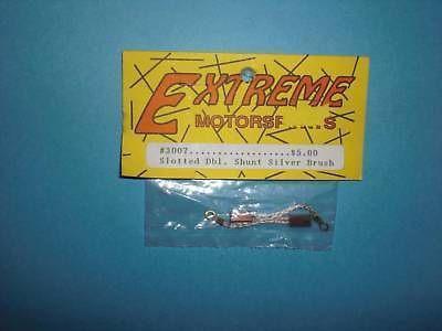 EXTREME MOTORSPORTS SLOTTED DBL SHUNT SLVR BRUSH #3007