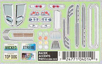 P4014 Racer Accents Dry Transfer