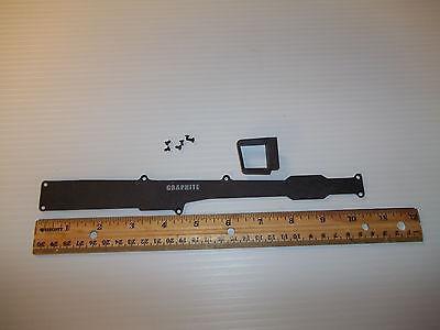 TEAM LOSI (XXX-4) GRAPHITE BOTTOM COVER TUNNEL WITH HARDWARE #A-9895