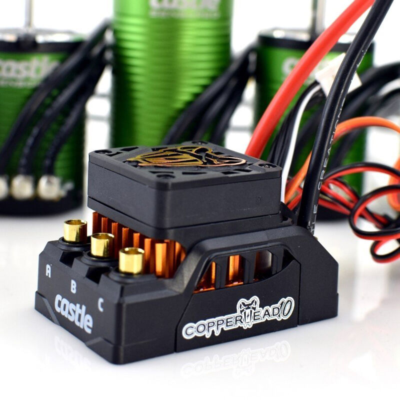 COPPERHEAD 10 Sensored ESC & 1415-2400Kv Motor Combo, 5mm Shaft - CSE010016616