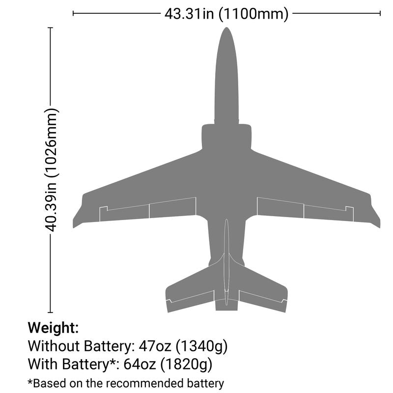 Viper 70mm EDF Jet BNF Basic with AS3X and SAFE Select - EFL077500