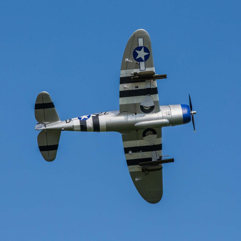 P-47 Razorback 1.2m BNF Basic with AS3X & SAFE Select - EFL08450