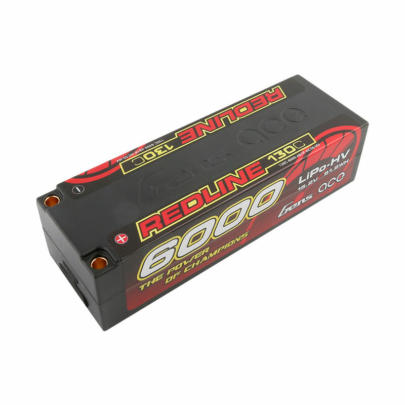 15.2V 6000mAh 4S 130C LiHV: 5.0mm Bullet - GEA60004S13D5