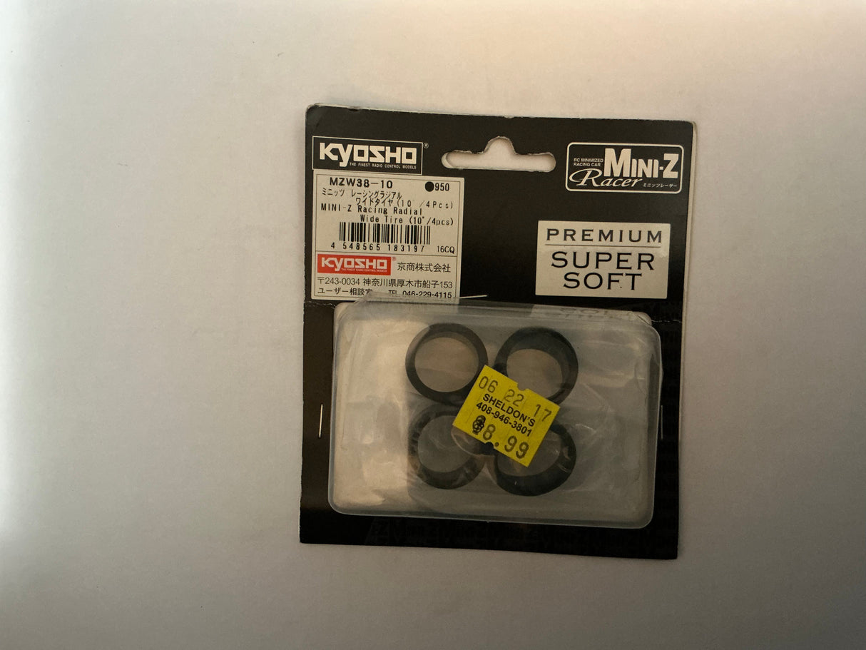 KYOSHO MINI-Z Racing Radial Wide Tire (10/4pcs) MZW38-10