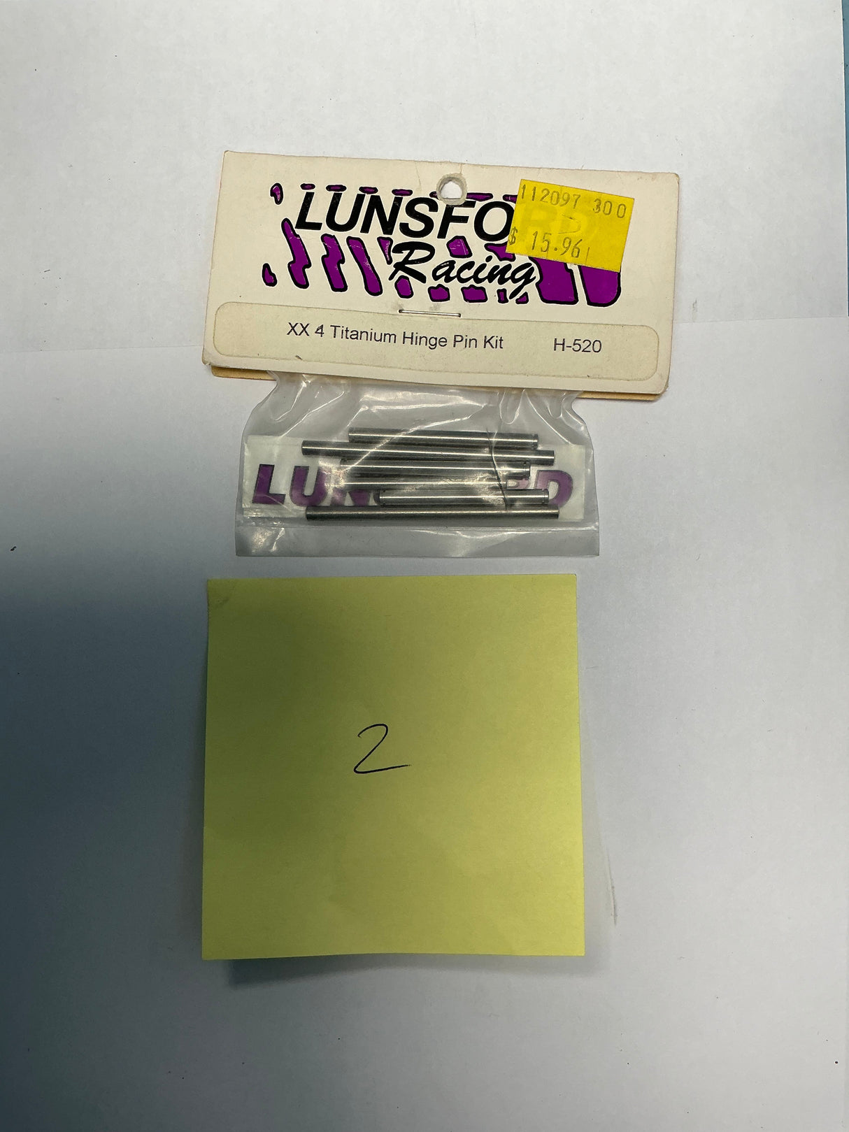 LUNSFORD XX4 Titanium Hinge Pin Kit H520