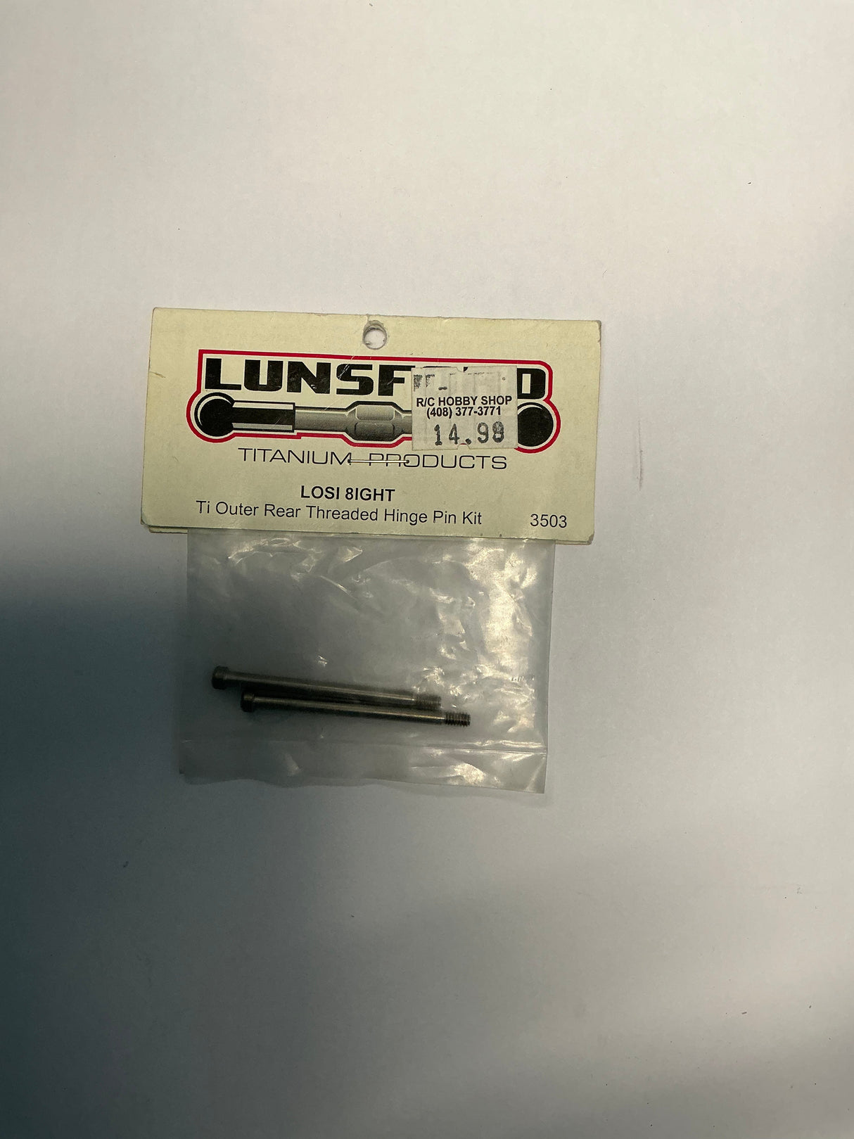 LUNSFORD Ti Outer Rear Threaded Hinge Pin Kit 3503