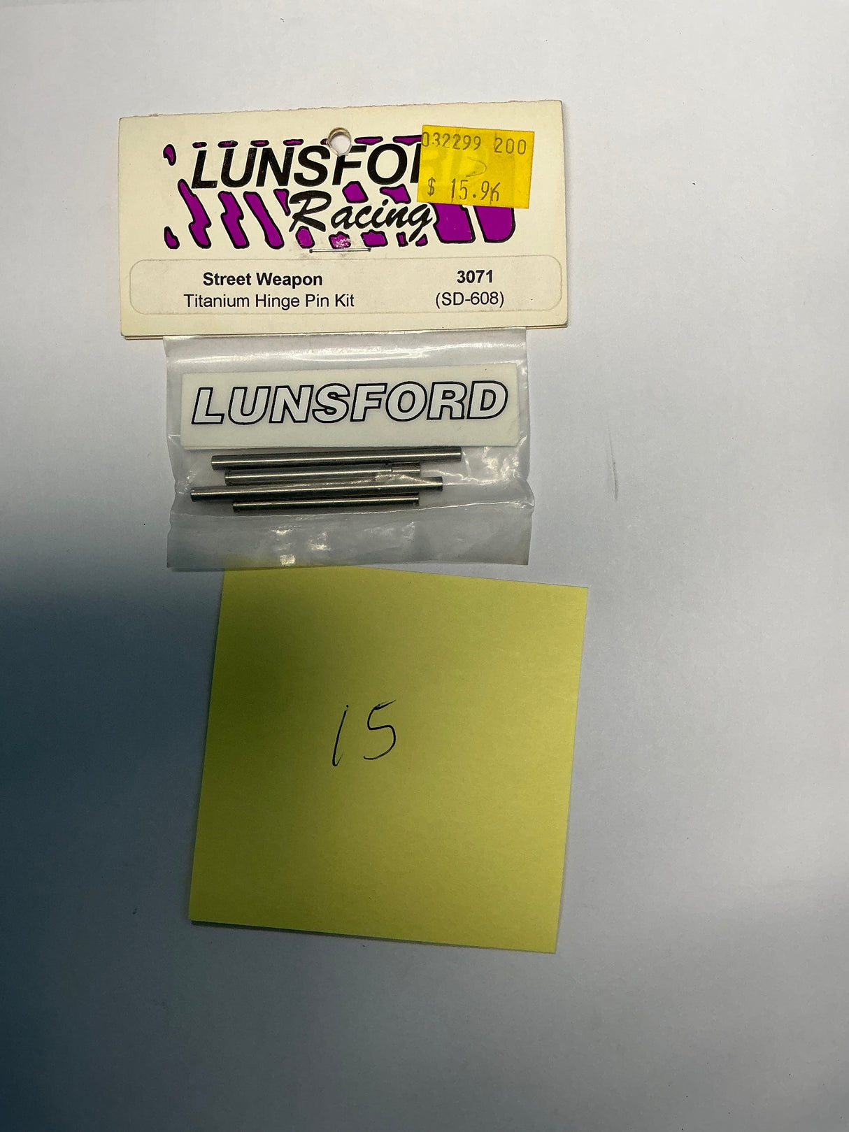 LUNSFORD Street Weapon Titanium Hinge Pin Kit (SD-608) 3071