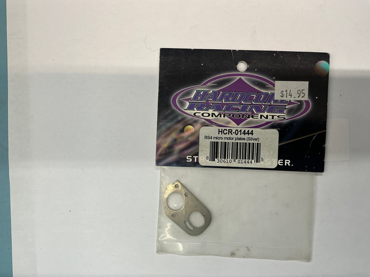 HARDCORE RACING RS4 Micro Motor Plates (Silver) HCR01444