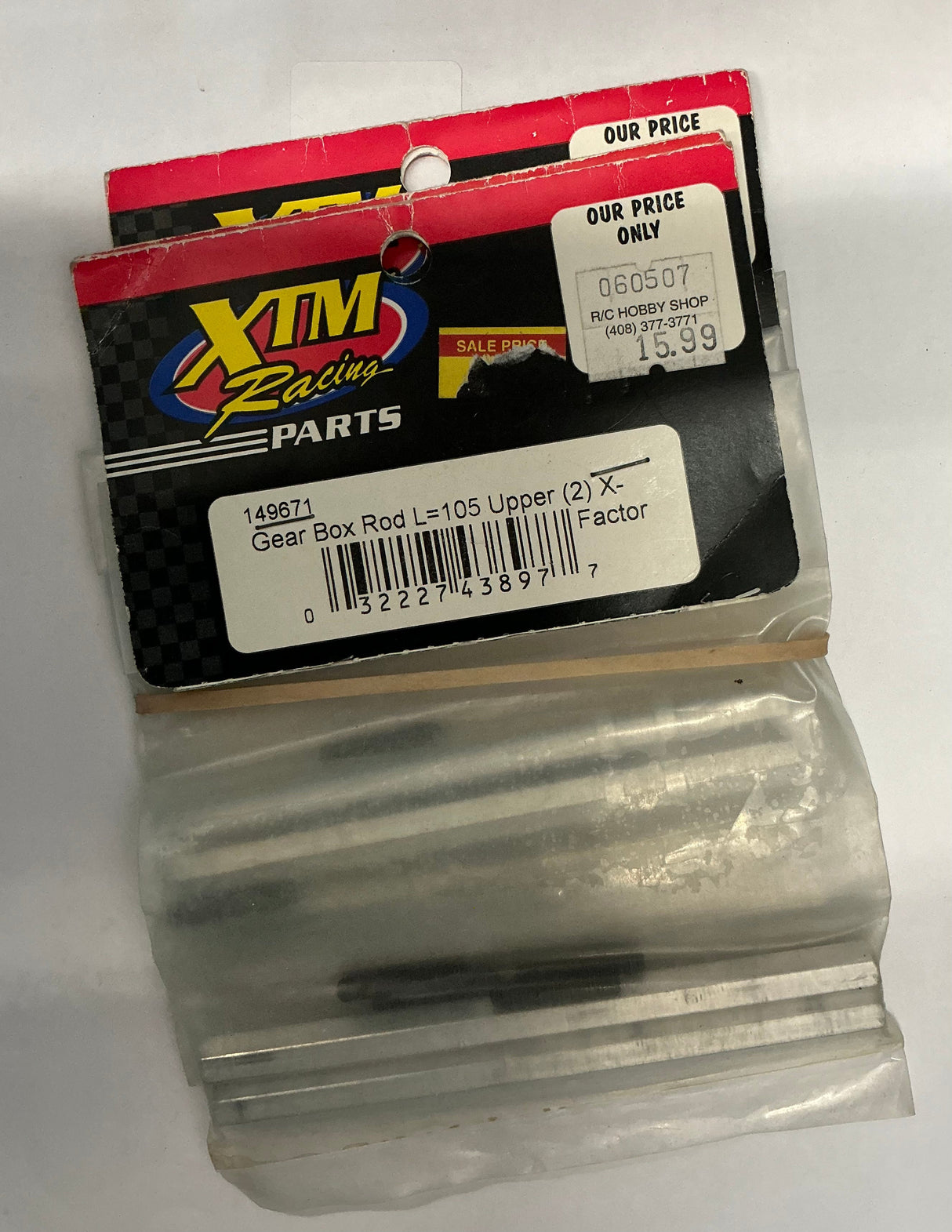 XTM Racing Gear Box Rod L=105 Upper (2) X- Factor 149671
