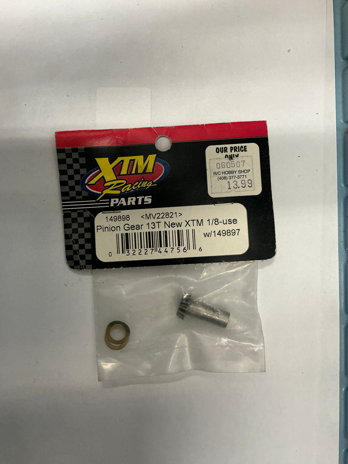 XTM Racing Pinion Gear 13T New XTM 1/8-use w/149897 MV22821 149898