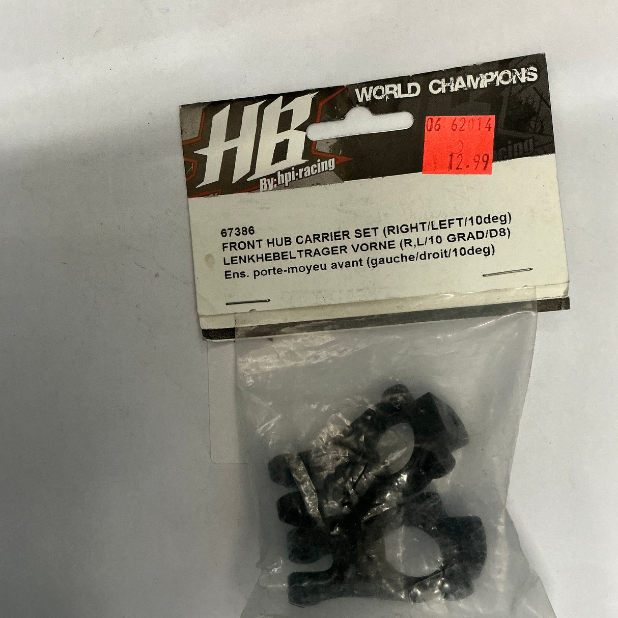 HB Front Hub Carrier Set (right/left/10deg) HPI 67386