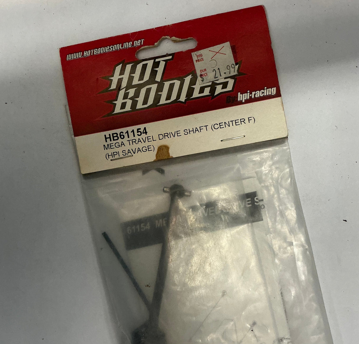HOT BODIES Mega Travel Drive Shaft (Center F) (HPI Savage) HB61154