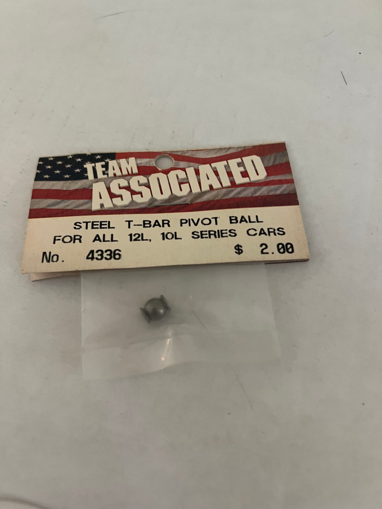 STEEL T-BAR PIVOT BALL FOR ALL 12L, 10L SERIES CARS-ASC4336