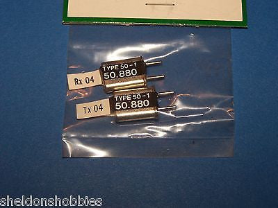 FUTABA CRYSTAL SET (FM 50.880) TX/RX CHANNEL 04 #FMC-404