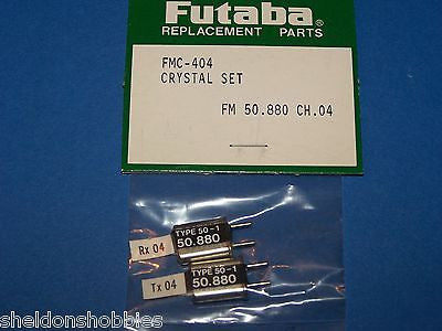 FUTABA CRYSTAL SET (FM 50.880) TX/RX CHANNEL 04 #FMC-404