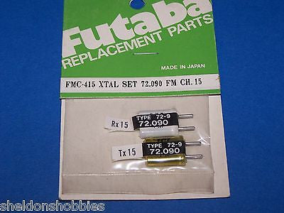 FUTABA CRYSTAL SET (FM 72.090) TX/RX CHANNEL15 #FMC-415
