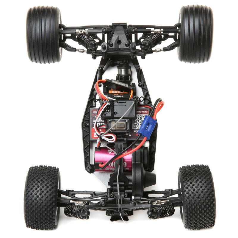 1/18 Mini-T 2.0 2WD Stadium Truck Brushless RTR, Red - LOS01019T2