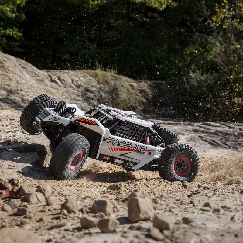 1/6 Super Rock Rey V2 4WD Rock Racer Brushless RTR White - LOS05016V2T1