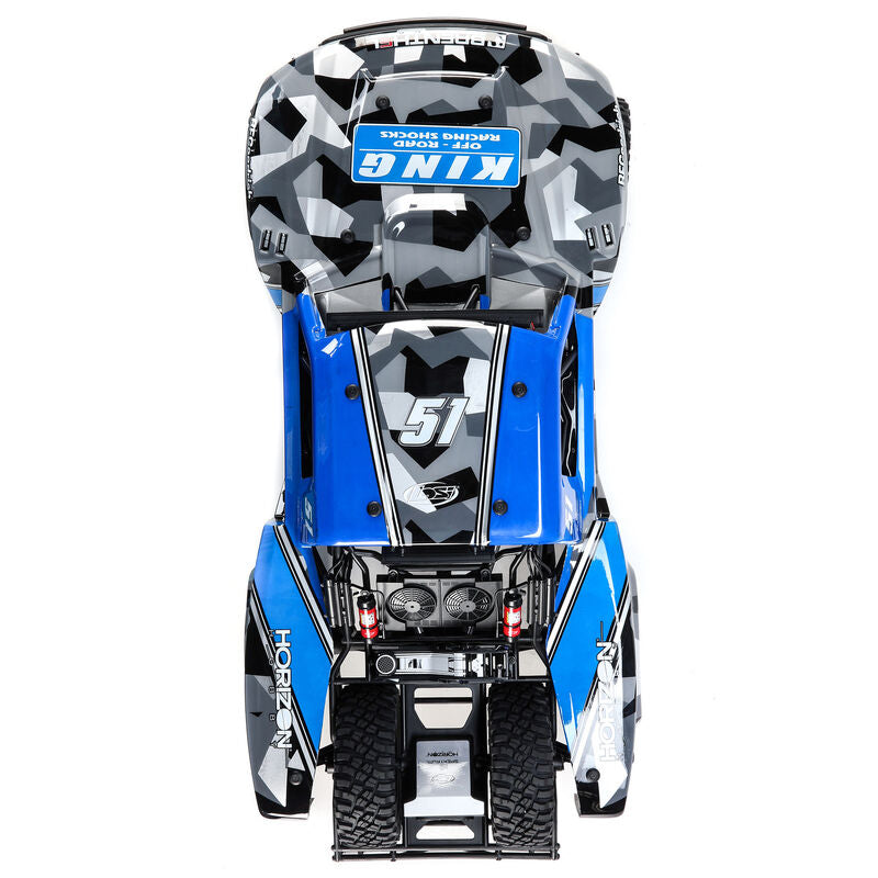Losi 1/6 Super Baja Rey King Shocks 8S 4X4 RTR Brushless Desert Truck, Blue
