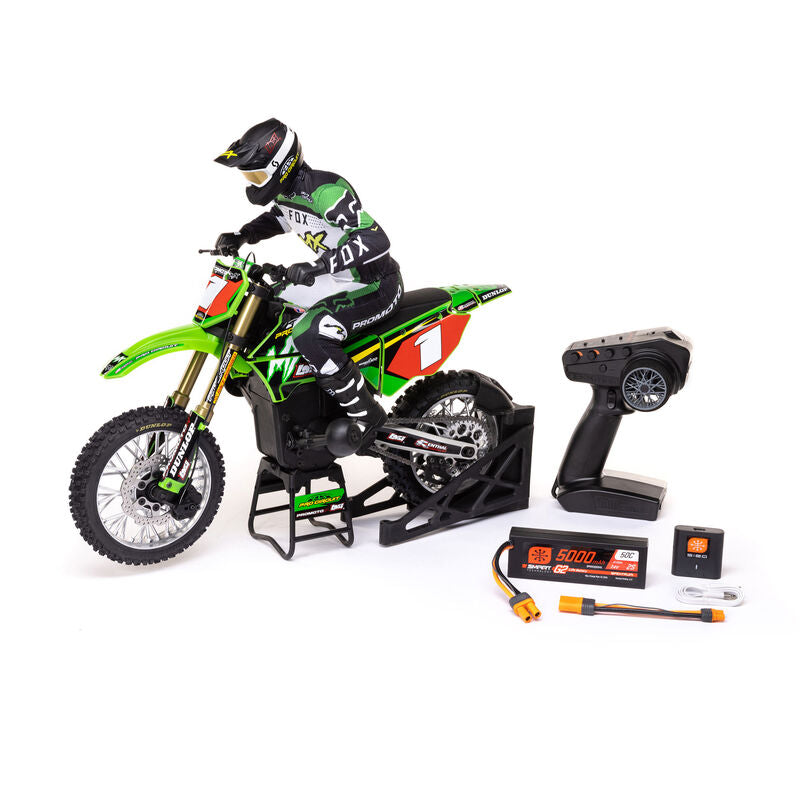 Losi 1/4 Promoto-MX Motorcycle RTR with Battery and Charger, Pro Circuit - LOS06002