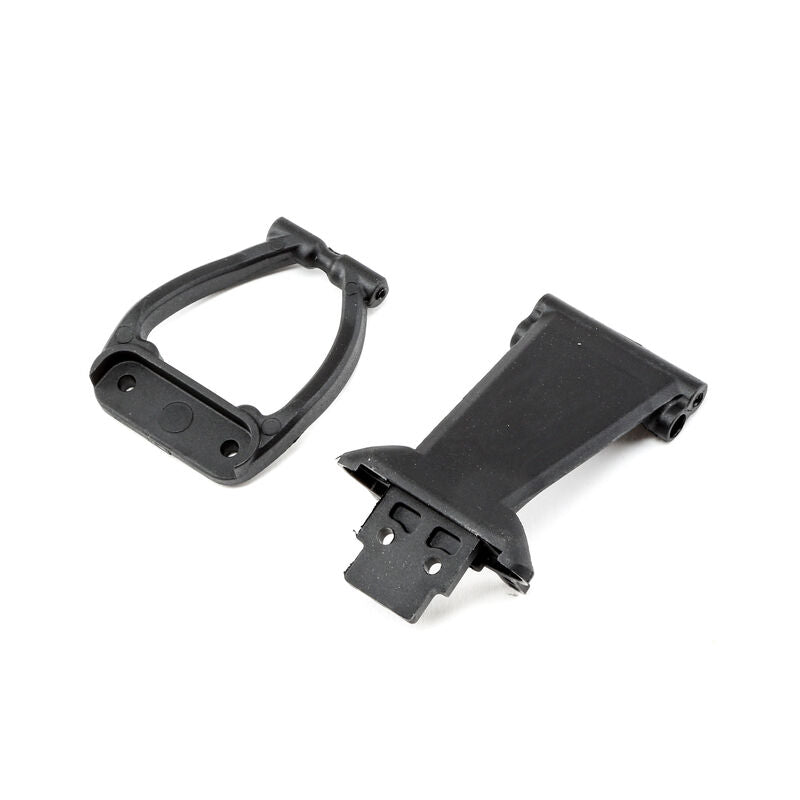 #LOS231021 FR Bumper/Skid Plate & Bumper Support: Rook Rey