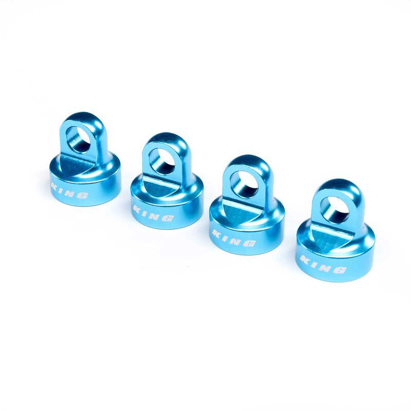 Shock Cap Set Aluminum King Blue SBR 2.0 - LOS253031