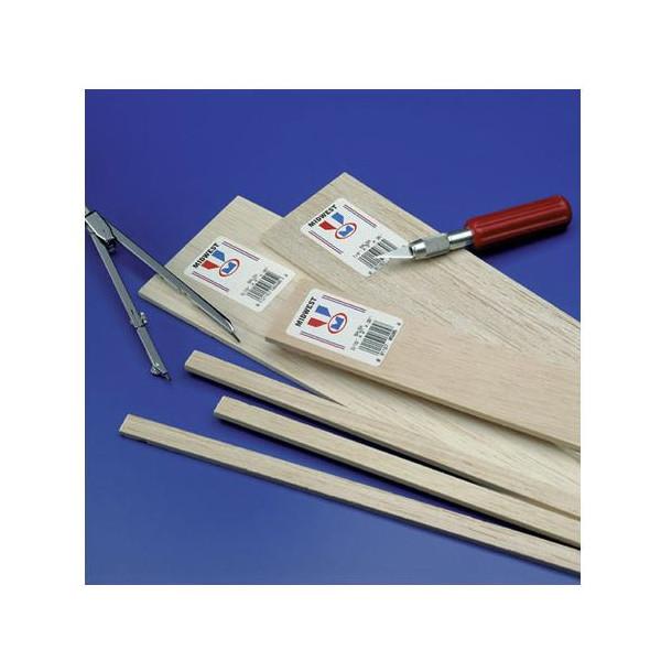 BALSA STRIPS 3/8 X 3/8