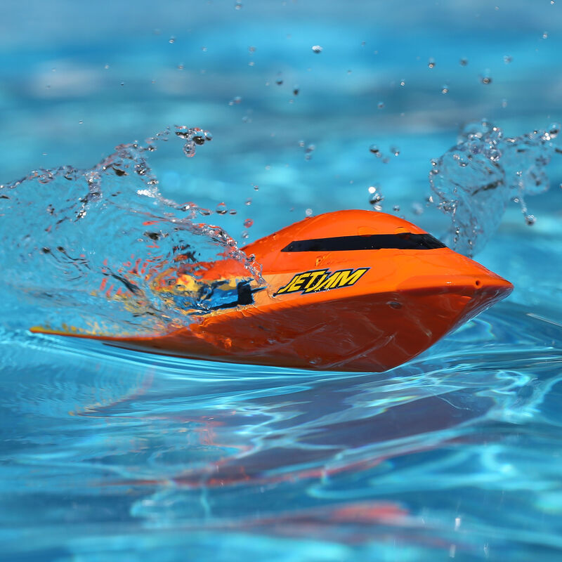 Jet Jam 12 Self-Righting Pool Racer Brushed RTR White - PRB08031T2