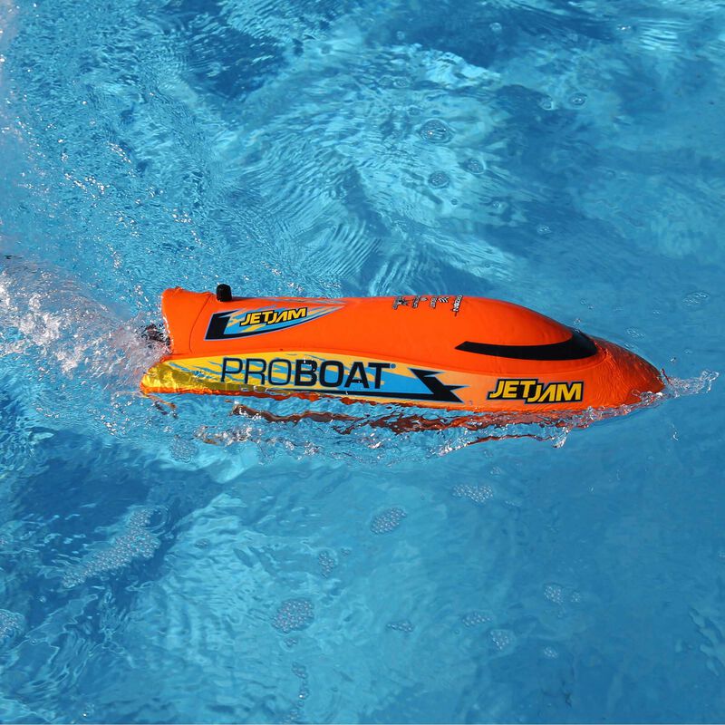 Jet Jam 12 Self-Righting Pool Racer Brushed RTR White - PRB08031T2